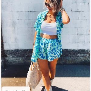 Blouse and shorts set